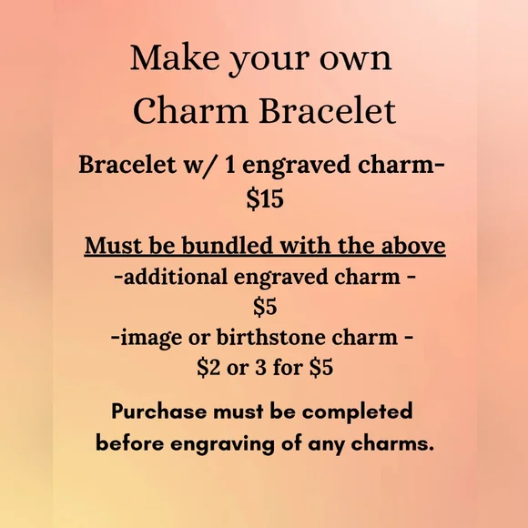 personalized charm bracelet show listing - Picture 2 of 16